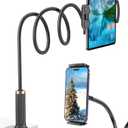 Niumowa Gooseneck Tablet Holder - Flexible Tablet Stand, Tablet Holder,Cell Phone Holder,Cell Stand, Flexible Adjustable Arm in Bed for/Mobile Phone/Switch/etc, 98 cm Total Length (Black)