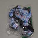 NESTROAD No Pull Dog Harness with Leash, Reflective No Choke Pet Vest Harness,Adjustable Soft Padded Dog Harness with Easy Control Handle for Medium Dogs(Checkered Blue,Medium) (neck 13-17" chest 17-25")