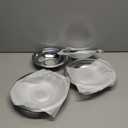 Cenipar W10196405 Range 8 inch drip bowl &W10196406 Range 6 inch drip bowl(3 Pack) chrome plated for Electric Surface Burner