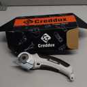 Cordless Electric Scissors, 4.2V Cardboard Cutter Tool for Cardboard Carpet Leather Packages Plastic with Rechargeable Battery Gray