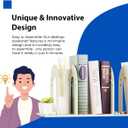 Adjustable Vertical File Sorter, Sturdy Plastic Expandable Upright File Holder for Notebooks, Magazines, Desktops, Bookshelves and Offices, Easy to Assemble and Expand, White