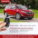 NPAUTO Key Fob Replacement Fits for 2017-2018 Chevy Bolt, 2018-2020 Equinox, 2017-2020 Trax, 2018-2020 Sonic, 2016-2019 Volt, Keyless Entry Remote Control Start Proximity Smart Car Key Fobs, HYQ4AA