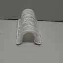 JAQ Pot Lids Holder, 10.5" Kitchenware Dividers Organizer for Plates, Pans, Cutting Boards, Muffin Tins, Baking Sheets in Cabinets Shelf Countertop Pantry (2-Pack, White)