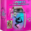 DIY Sports Night Light Gymnastics Gifts for Girls Age 3 4 5 6 7 8-12, Sports Presents & Arts and Crafts Kit for Kids, Art Set Project, Ballet & Dancing Girl Gift