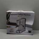 Espresso Machine 20 Bar, Compact Espresso Maker, Stainless Steel Professional Expresso Coffee Machines with Steam Milk Frother & 34oz Removable Water Tank for Home & Office, Latte, Cappuccino, Silver