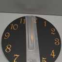 Wall Clock 14 Inch, Modern Wall Clocks Battery Operated, Silent Non Ticking Clock Decorative for Living Room, Office, Home, School (Black Gold)