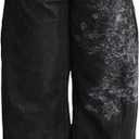 Xineicy Jeans for Women Y2k Grunge Baggy Jeans Mid-Low Waist Barrel Vintage Gothic Denim Pants Streetwear