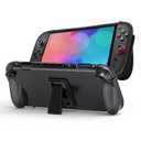 EEEKit Protective Case Compatible with Switch 2 (2025), TPU Grip Cover with Ergonomic Design, Kickstand, Shockproof Anti-Scratch Shell for Console