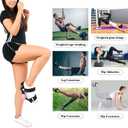 VAIIO Ankle Straps for Dumbbells, Tibialis Trainer, Adjustable Ankle Weights, Workouts at Home for Hip Flexors, Shin Splint, Hamstring Curls for Women and Men, 1pcs, 1.5 pound