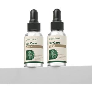 Ear Care Drops Gentle Formula, NonIrritating, Earwax Removal Serum for Ringing Ears, Swimmers Ear Drops, Swimmers, Gentle Formula, Natural Ingredients, 30ML (2)