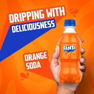 Fanta Orange Soda Soft Drink Bottles, 12 fl oz, 12 Pack
