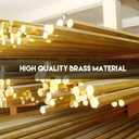 2 x HQMPC Male Flare Connector Gas Adapter Union Brass Flares Fitting 1/2" FlareX1/2" Flare 6Pcs