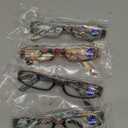 Gaoye 4.0 Readers for Women, Blue Light Blocking Reading Glasses, Stylish Reading Glasses for Women in 4 Patterns (Flowers)