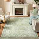 Istana Hallway Runner Rug 2x6 - Light Green Kitchen Rugs Non Slip Washable -Silk's Soft Touch Carpet Runner - Stylish Rug Runner for Home