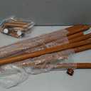 Coat Rack Freestanding, Wood Coat Tree with Shelf for Entryway Walnut, 15.55"D x 15.55"W x 65.94"H
