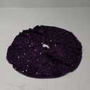 Purple Tree Skirts Christmas 21 Inch Sequin Glitter Tree Skirts Velvet Fabric Decoration Halloween Tree Skirt Glittery Pencil Tree Skirt for Festival Holiday Party Purple Ornament Decorations