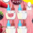 Febreze Plug In Air Freshener, Odor-Fighting Scented Oil Refill, Air Fresheners for Home and Bathroom and Kitchen, Long Lasting for Strong Odors, Cherries & Berries Scent, 0.87oz Refills, 4 Count