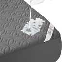 BEDLORE Waterproof Mattress Protector, Queen Size Mattress Pad Noiseless with Deep Pocket 6"-18" Depth, Soft Breathable Dirt-Proof Bed Mattress Cover Washable for Home, Bedroom, Hotel (Gray)
