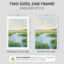 Homeforia 27x40 White Poster Frame, High-End Metal, 24x36 Mat, Glass