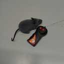 Remote Control Toy for Cats, Electronic Rat Toy for Kitten Funny Chasing Simulation Animal Toys Pet Novelty Gift(Gray)