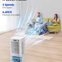 Portable Air Conditioners, 3-in-1 Evaporative Air Cooler with 5.2 Gal Water Tank, Portable AC Fan 120° Oscillation, 3 Speeds, 4 Modes, 24H Timer, Air Conditioner for Room Bedroom Office