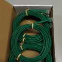 Everest Ultra Slim Cat6a Ethernet Patch Cables 15ft (10-Pack) Green - 10GB Cat 6a Patch Cable - Bendable, Flexible & Thin Ethernet Cable - Space Saving 32AWG 550MHZ Cat6a Cables - 100% Copper Wires
