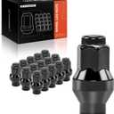 A-Premium 16PCS 10x1.25mm Wheel Lug Nuts Compatible with Honda 1981-1989/1995-2022 & Arctic Cat 2001-2017 & Bombardier 1999-2006 & Can-Am 2007-2022 & Kawasaki & Polaris & Suzuki & Yamaha, Front & Rear