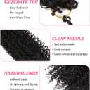 14 Inch 7 Packs Pre Twisted Yanky Twist Crochet Hair with Curls Natural Black Pre Looped Yanky Twist Hair Synthetic Spring Twist Crochet Hair for Women (1B, 14 Inch (Pack of 7))