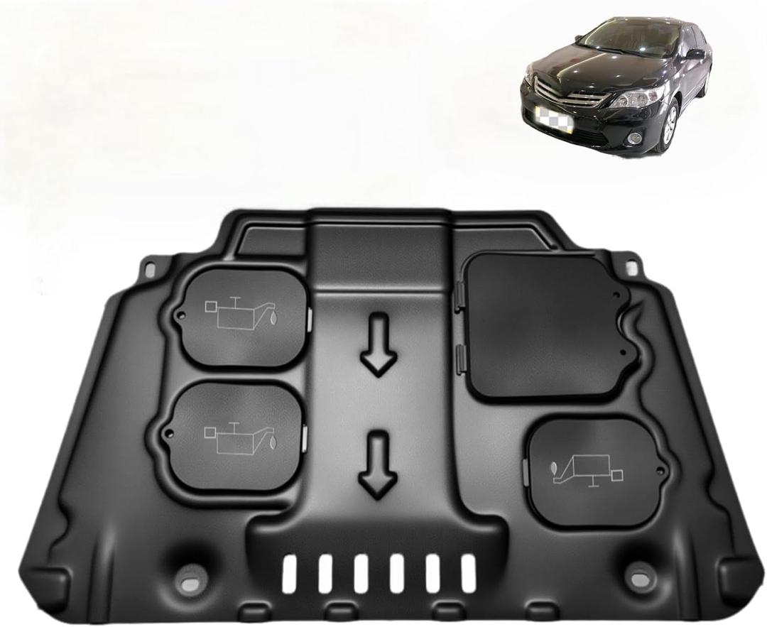 Upgrade Engine Splash Shield Fit for Toyota Corolla 2009-2018 Engine Under Cover Case Guard Front Splash Shields with Screw Hardware