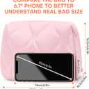 2 x Makeup Bag, Wide-open Cosmetic Bag, Toiletry Bag for Women, Travel Essentials Organizer, Compact Lightweight for Daily Use (Pink)