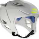 SYZMIK X7 Soft Shell Headgear - 5 Star Rated - Patented Technology for 7v7 Football, Non-Helmeted Training, Flag Football - White, Medium/ Large