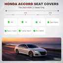 For Honda Accord Seat Covers 2023-2024-2025-2026 EX/LX Waterproof Leather