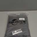 THUNDER STAR Womens High Waisted Wide Leg Jeans Stretchy Distressed Denim Pants (Black, M)