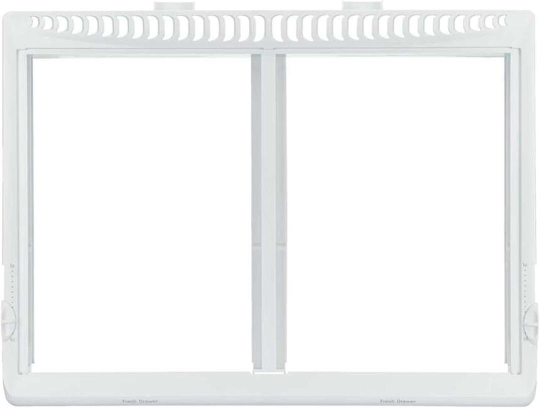 Smart Choice White Refrigerator Shelf Frame Drawer Cover Without Glass Replacement for Frigidaire 240364787