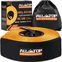 ALL-TOP Recovery Snatch Strap, 4in x 30ft - 46500Lbs, Extreme Duty 100% Nylon Kinetic Towing Recovery Strap with 22% Elongation & Reinforced Loops