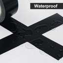 Heavy Duty Duct Tape, Black Tape 2 Inches x 30 Yards 3-Pack, 8.27 mil, Strong, Flexible, No Residue, All-Weather and Tear by Hand - for Repairs, Industrial, Professional Use