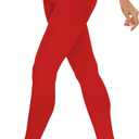 Citystl Opaque Black Tights for Women, 80D Solid Color Soft Tights, Control Top Microfiber Pantyhose for women (Large-X-Large, Red)