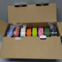 JAYO Matte PLA 3D Printer Filament Bundle 2KG, PLA Matte Filament 1.75mm Bulk, 8 Pack 250g Spool Filament (Black, White, Blue, Red, Pink, Orange, Light Yellow, Olive Green)