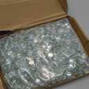 10 Pounds Firepit Glass, 3/4 Inch Glass Beads, Rocks for Fire Pit Table, Fireplace and Fire Bowl, Crystal Luster (Ultra Clear)