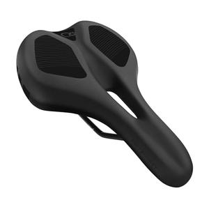 FIFTY-FIFTY Mountain Bike Saddle, Comfortable Memory Foam Padded Bicycle Seat, Breathable Waterproof Bicycle Saddle for Men and Women, Compatible with MTB, Road Bike, E-MTB, Touring