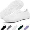 Barefoot Shoes Women Minimalist Tennis Gym Walking Sneakers White US10