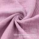 SE SOFTEXLY Cotton Muslin Throw Blanket for Adults,Breathable 4-Layer Yarn Dyed Linen Texture Gauze Blanket for Bed Sofa Couch,Super Soft Lightweight Blanket for All Season50"x60",Lavender Purple