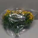 Artificial Fake Flowers for Outdoor Spring Decoration, 16 Bundles Faux Silk Colorful Daisy UV Resistant Realistic for Outside Porch Patio Home Yard Garden Planters Pots Window Box (Yellow)