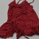 Avidlove Women Nightgown Sexy Sleepwear Lace Chemise V-neck Modal Babydoll Lounge Dress