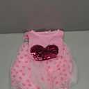 Girls Tulle Skirt Set Two Piece Ruffle Sleeve Unicorn T-Shirt Tutu Dress Summer Birthday Party Outfit 2-10 Years (6-7 Years)