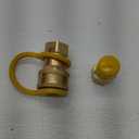 Natural Gas Quick Connect Fitting,2PCS 3/4 Solid Brass Quick Release Fittings for BBQ Grill, RV, Propane or Natural Gas Hose (3/4 Gas Quick Connect)