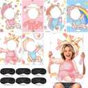 6 Set Blindfolded Baby Shower Games Feed Me Baby Shower Games Funny Food Feeding Activities for Gender Reveal Bridal Group Party Supplies