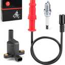 Ignition coil w/Wire Cap & Spark plug for Polaris Sportsman EPS/EFI/XP 550 2009-2014 Sportsman 500 EFI 2008-2014