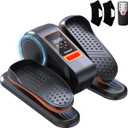 Under Desk Elliptical Machine, Electric Ellipse Leg Exerciser as Seen on TV for Senior, Quiet Portable Seated Pedal Exerciser Machine with Remote Control, 12 Adjustable Speeds for Home Office