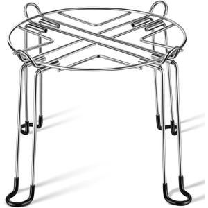 Dreyoo 10" Diameter by 8" Tall Gravity Fed Water Filter System Stand, Detachable Stainless Steel Under Sink & Countertop Filtration Stand Compatible with Berkey Water Filter,Royal,Travel System
